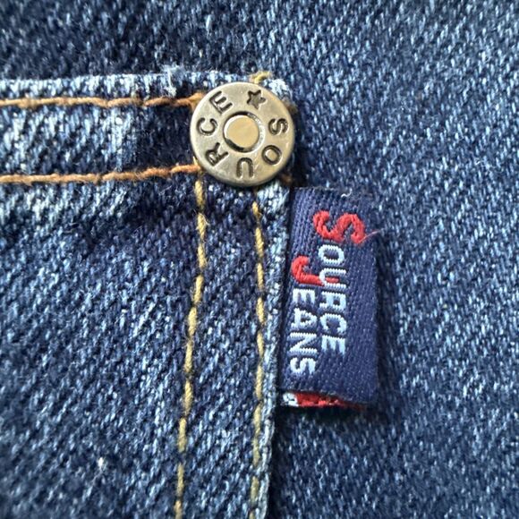 Vtg Source Jeans Mens 38 X 34 Blue Straight Baggy Loose Fit Grunge Y2K - Picture 8 of 10